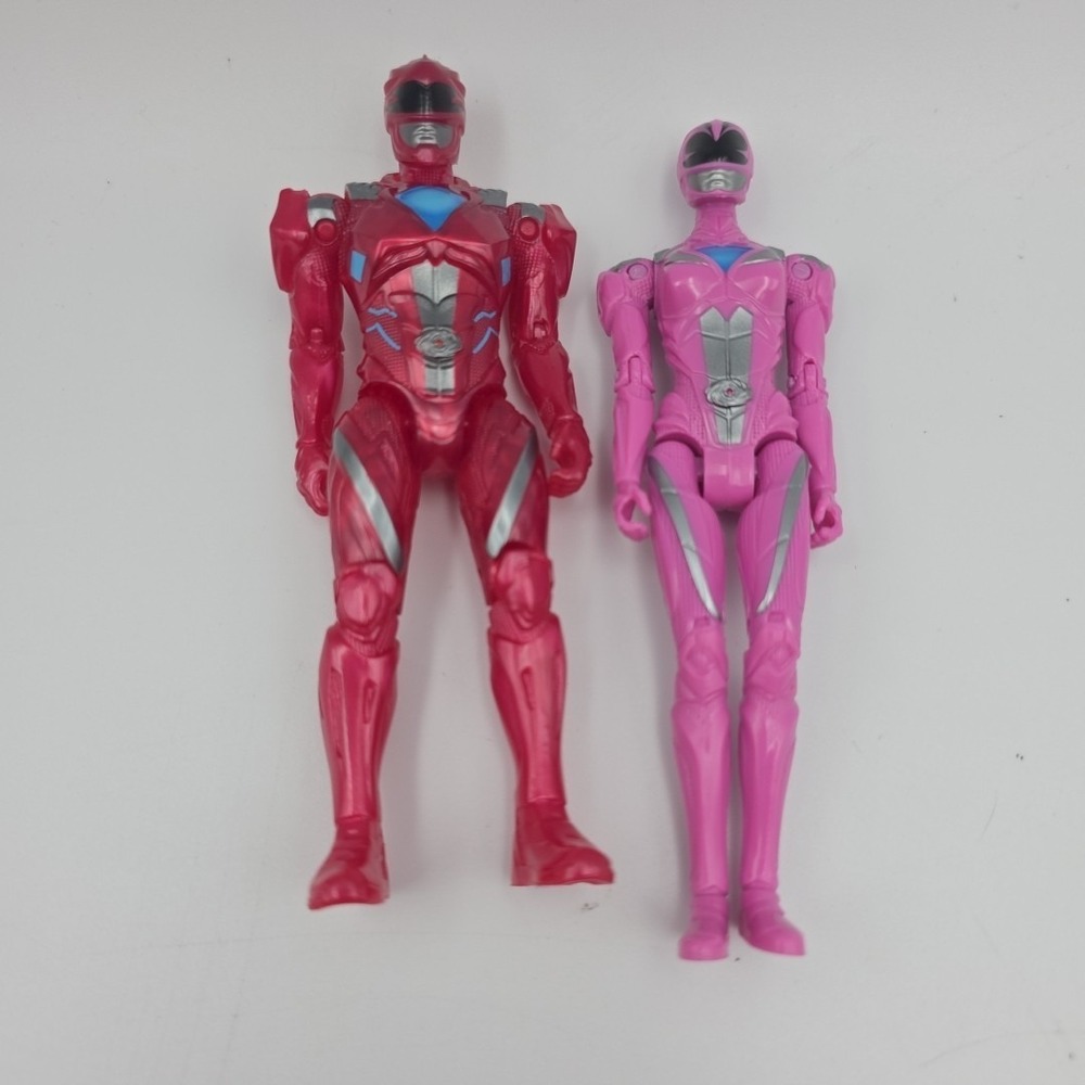 Bandai Power Rangers Movie Red Ranger 5.5" Action Figure Toy 2016 Loose Bundle